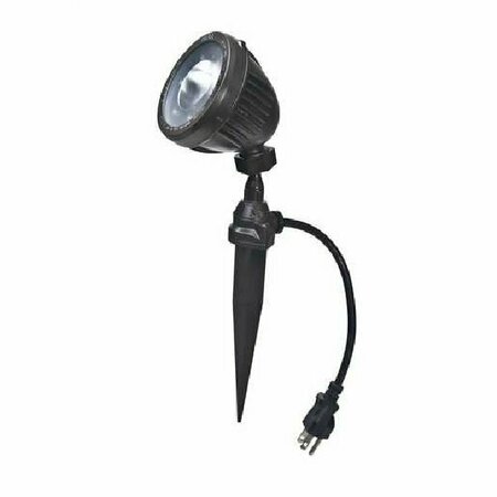 HUBBELL BELL Bell Portable Spike Light, 120 V, 8.7 W, LED Lamp, Warm Wht, 2000 Lumens, 3000 K Color Temp, Metal Fixture SPLED500Z